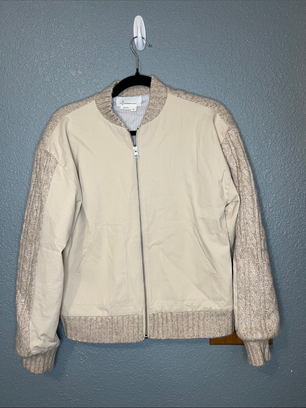 Anthropologie Central Park West Myles Cable-Knit Cardigan Sweater Sz XS - Picture 6 of 12